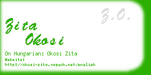 zita okosi business card